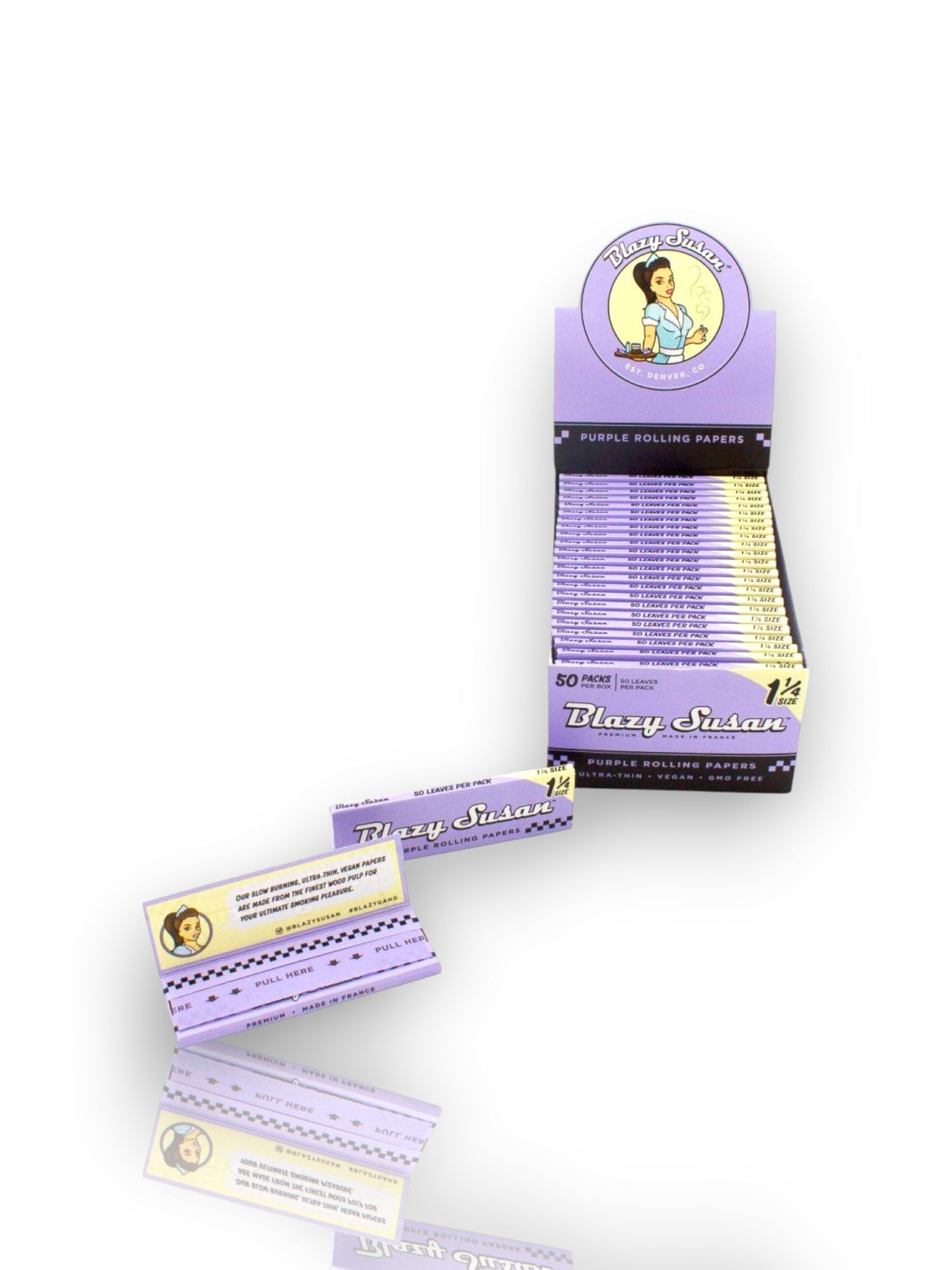 Image of 💅💜💖 Blazy Susan 1 1/4 – Edición Purple & Pink 💫🌈

¡Rodar con estilo nunca fue tan fashion y consciente!