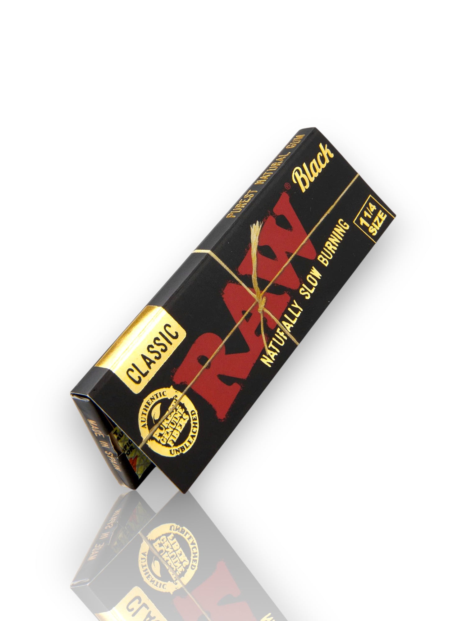 🖤 RAW Black Classic – Ultra Thin 1¼ Rolling Papers 🖤
✨ Enrolar nunca fue tan puro, tan clásico, tan RAW ✨