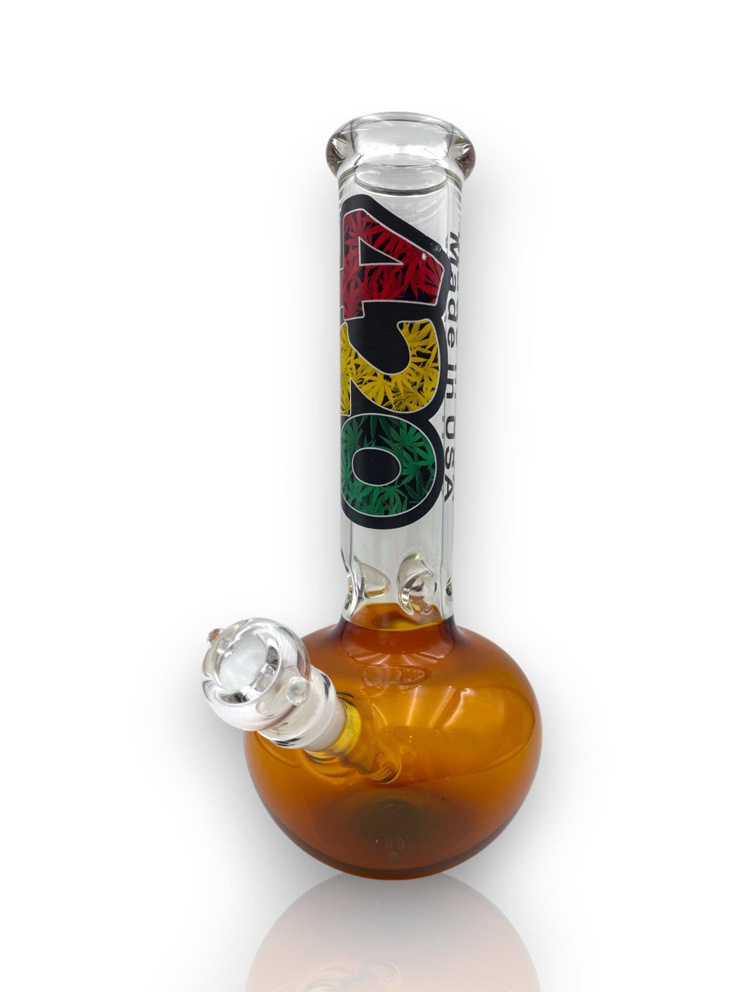 Image of 🔥 Bong de Cristal – Rasta 420 🔥
💚💛❤️ Vibra al ritmo del reggae con cada calada 💚💛❤️