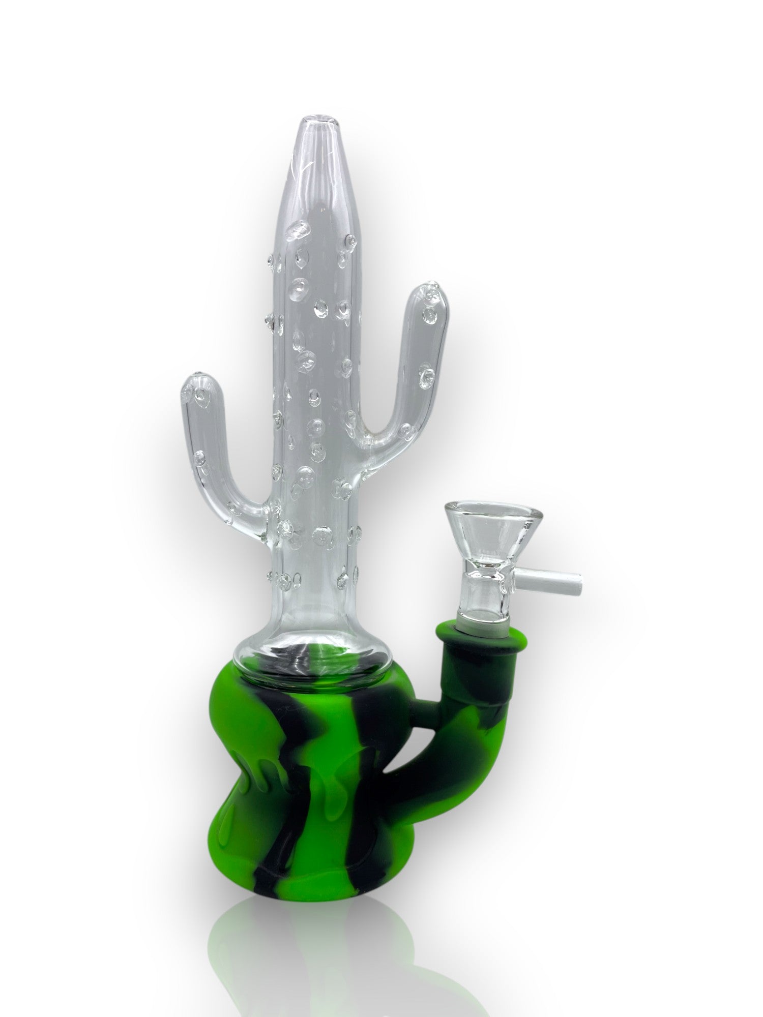 Image of 🌵 Bong de Cristal con Base de Silicón – Cactus Verde 🌵
🔥 Diseño original, resistente y con toda la vibra del desierto 🔥