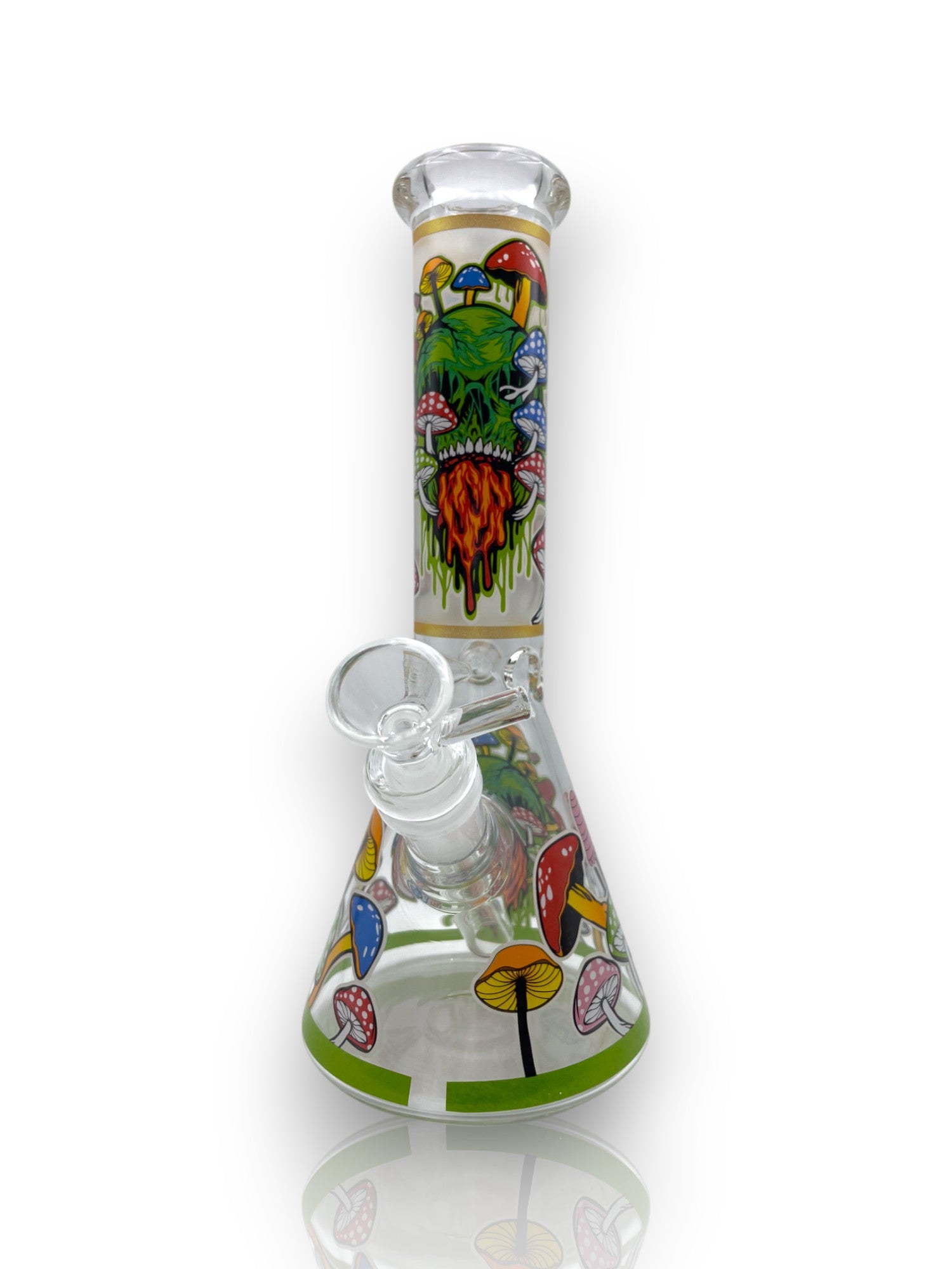 Image of 🍄🔥 Bong de Cristal – Trippy Skull🔥🍄
🌈 Estética psicodélica con un diseño potente y lleno de color 🌈