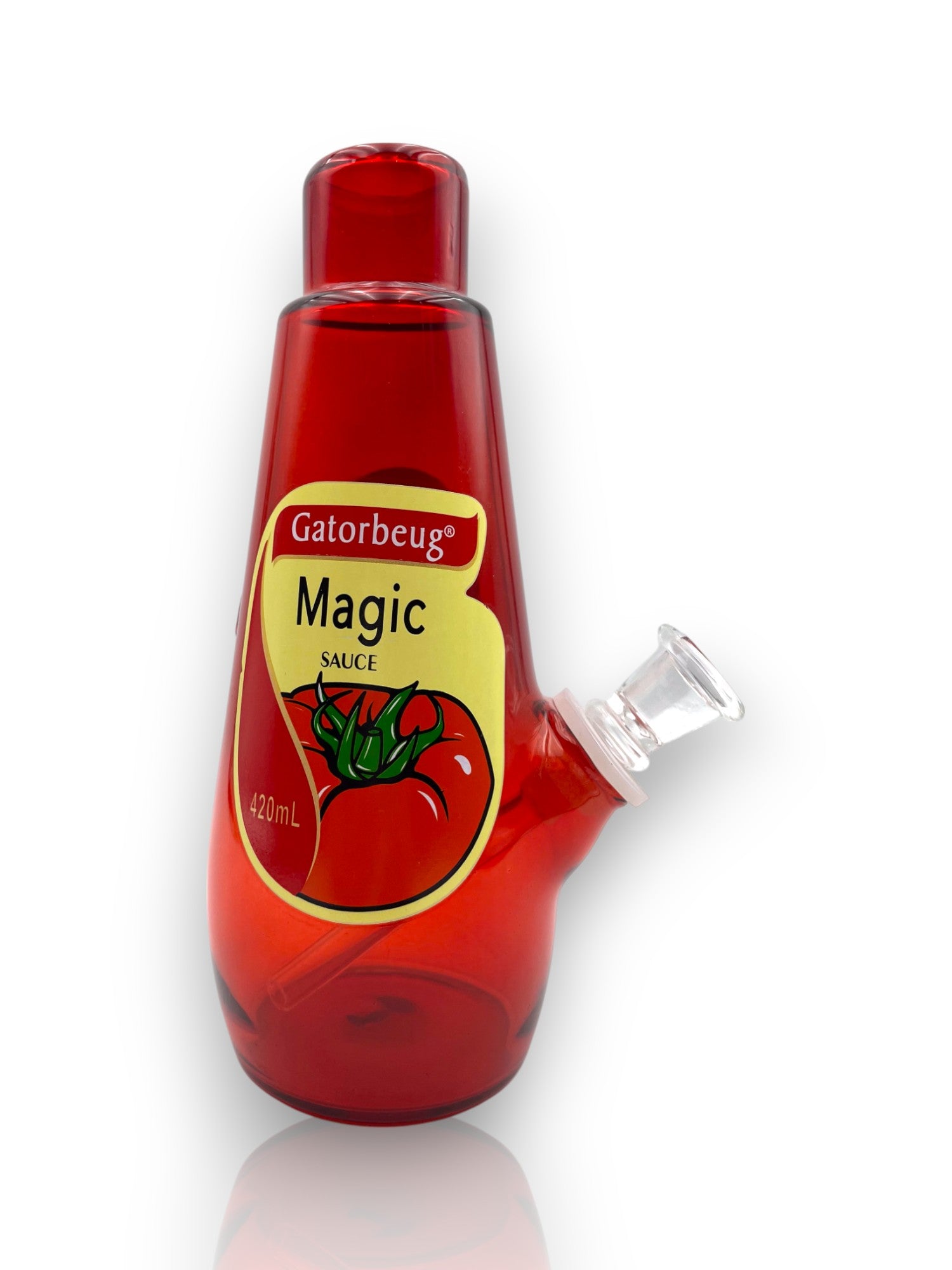 Image of 🍅 Bong de Cristal – Magic Sauce 420ml 🍅
🧪 Sabor visual, funcionalidad real. Para los que le echan “salsa” a todo 🧪