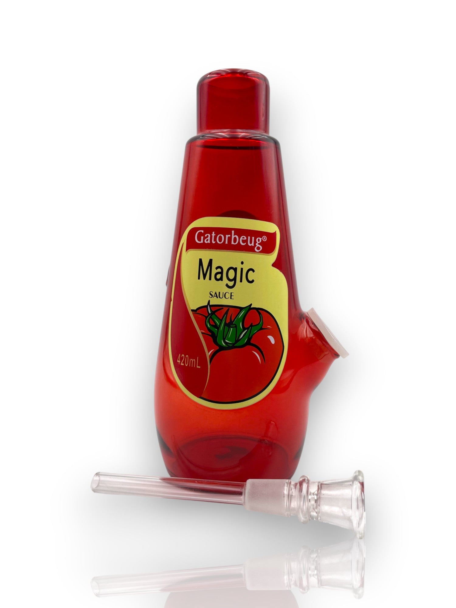 Image of 🍅 Bong de Cristal – Magic Sauce 420ml 🍅
🧪 Sabor visual, funcionalidad real. Para los que le echan “salsa” a todo 🧪