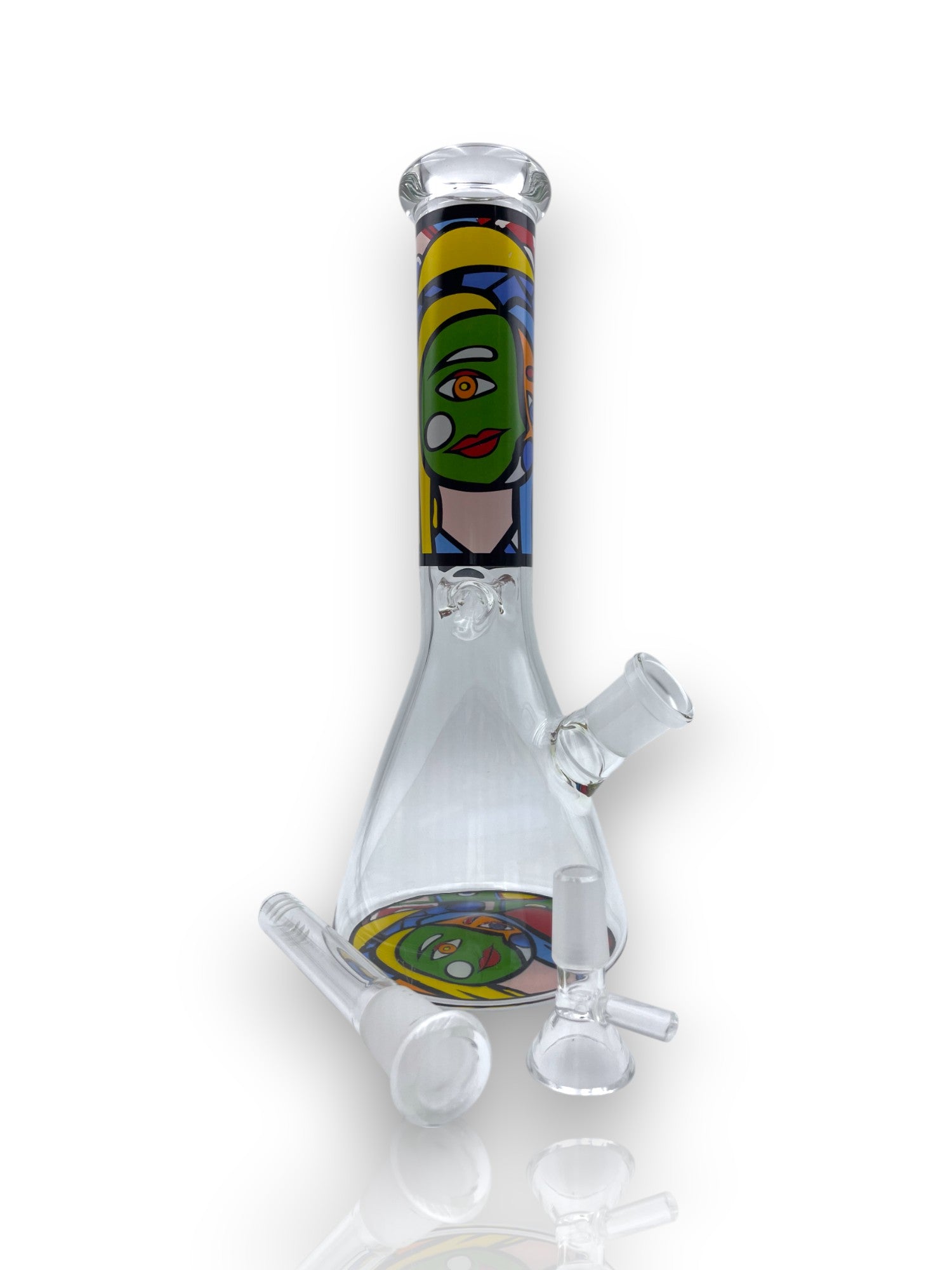 Image of 🌀 Bong de Cristal – Vitral Abstracto 🌀
🎨 Arte y funcionalidad en cada calada 🎨