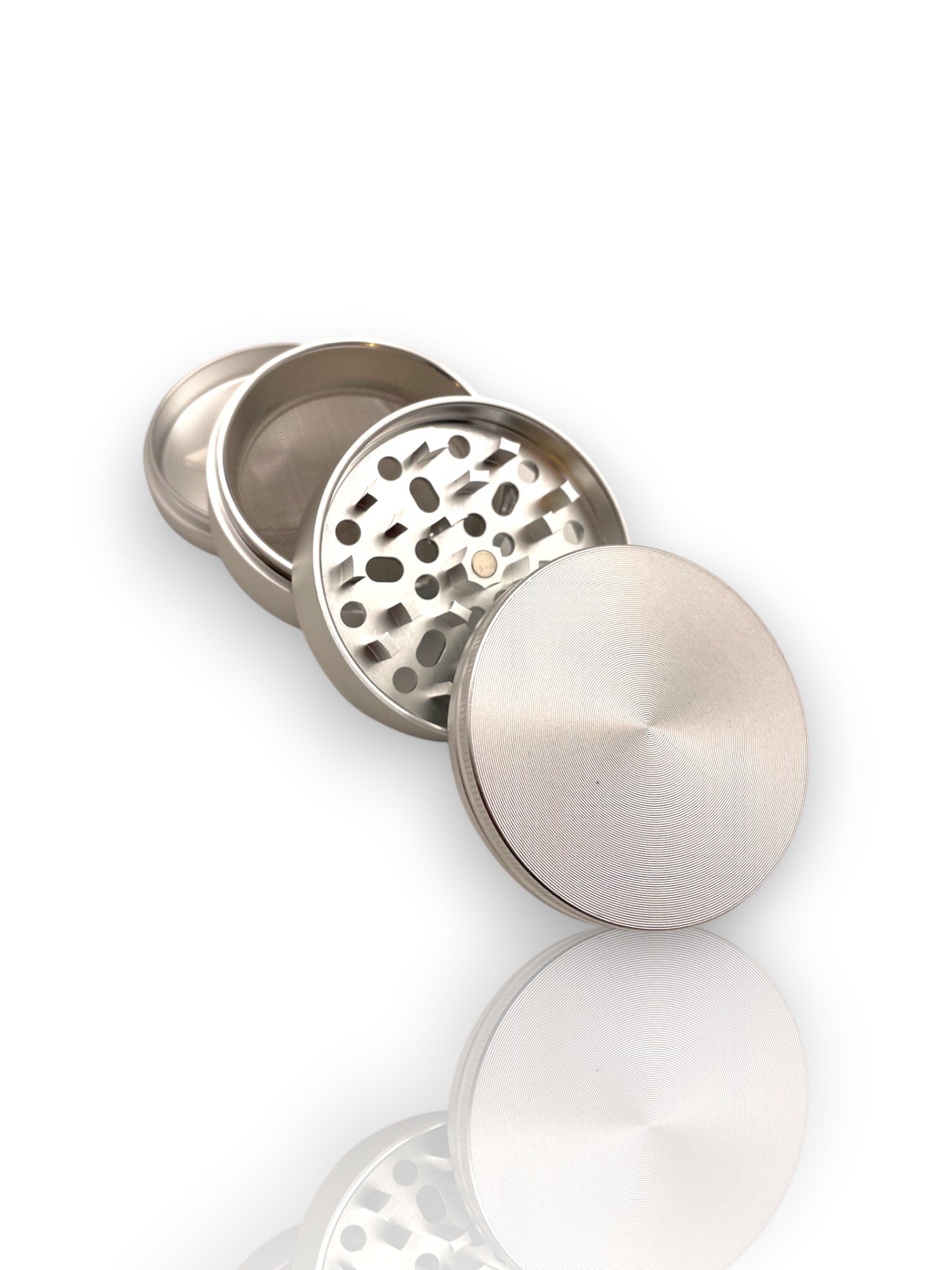 Image of 🔥 Grinder Plateado Metálico – Estilo Minimalista, Potencia Total 🔥
⚙️ Elegancia cromada con desempeño de alto nivel ⚙️