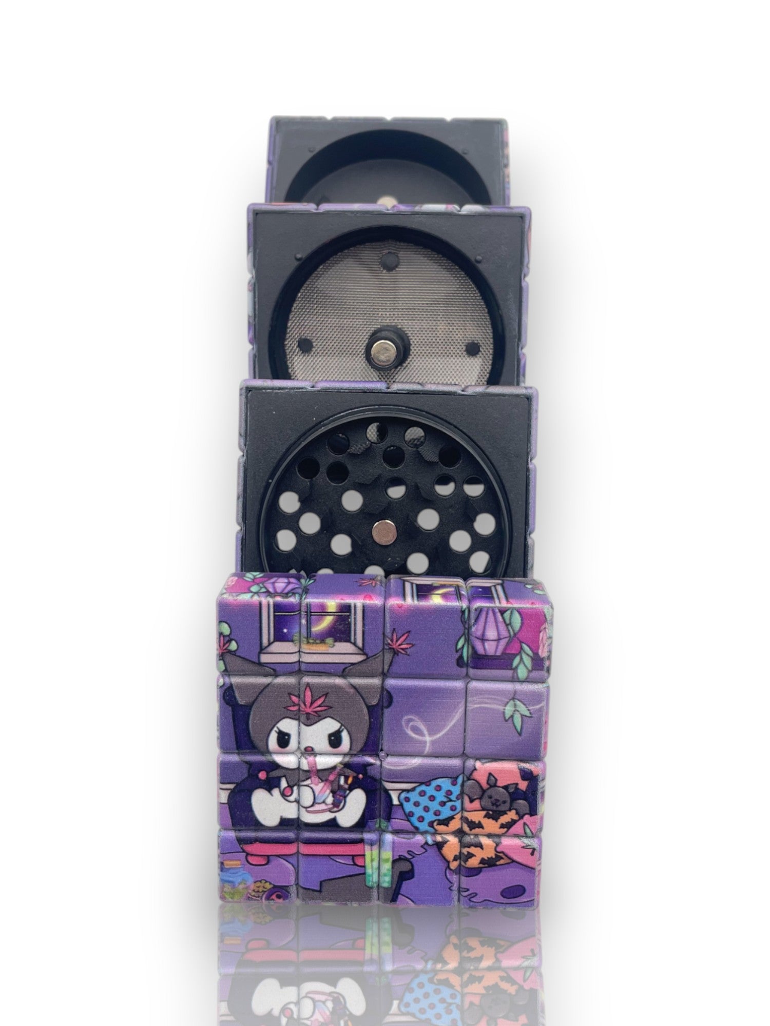 Image of 🧩 Grinder Cubo Rubik – Edición Puzzle Multicolor

🟥🟦🟨 Para los que quieren moler con estilo y nostalgia 🟩🟪⬜