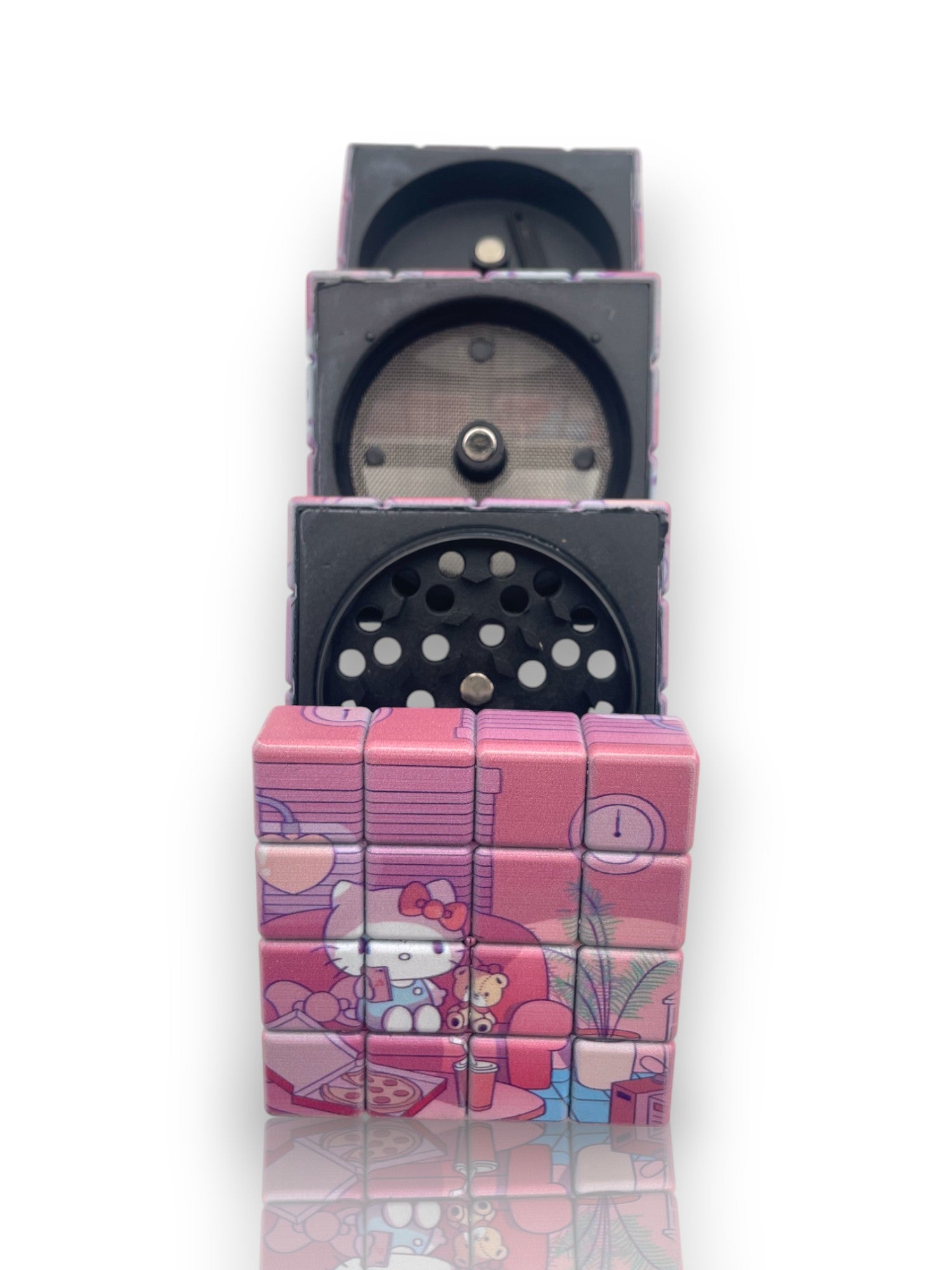 Image of 🧩 Grinder Cubo Rubik – Edición Puzzle Multicolor

🟥🟦🟨 Para los que quieren moler con estilo y nostalgia 🟩🟪⬜