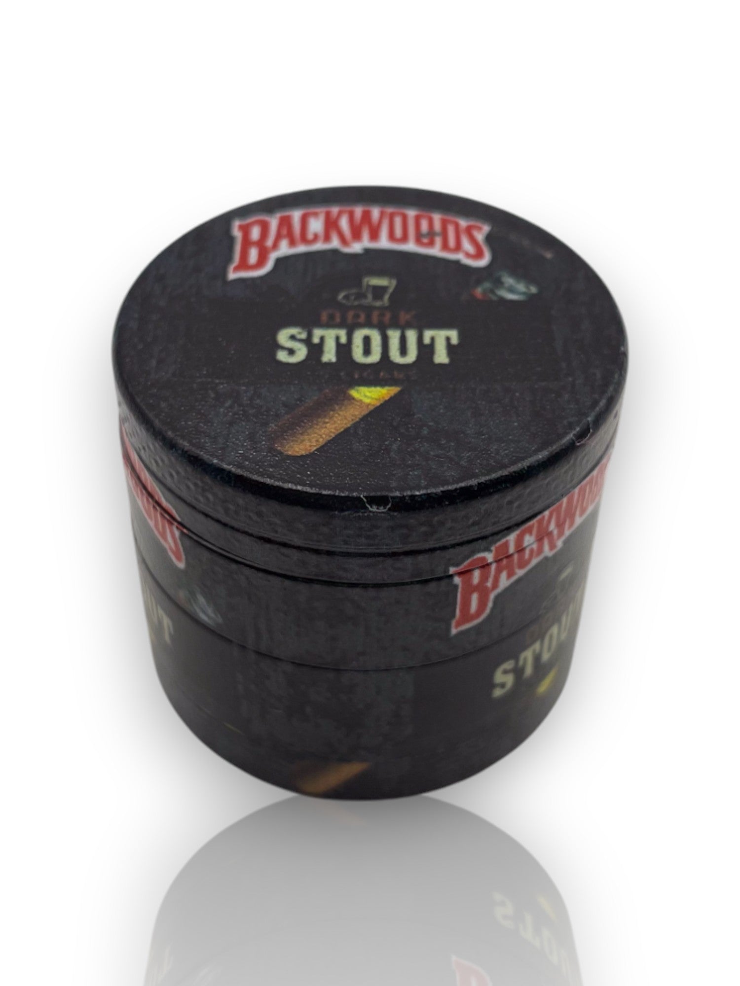 🔥 Grinder Metálico Mini – Edición Backwoods 🔥
🎨 Diseño compacto, icónico y funcional 🎨