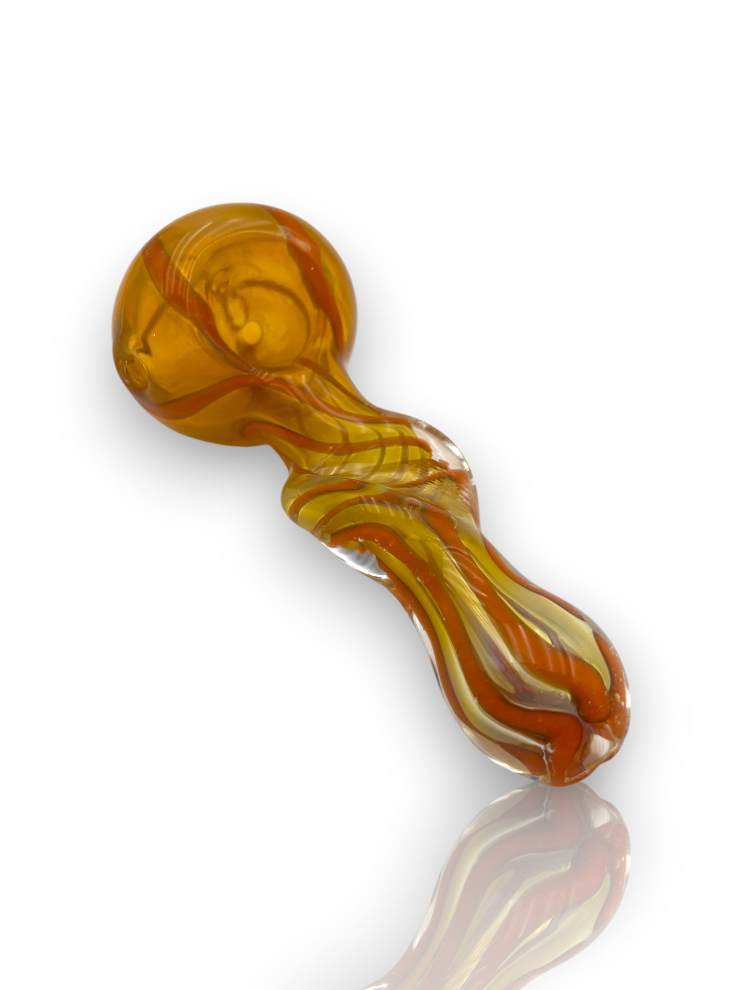Image of 🔥 Pipa de Cristal Ambar – Vortex Pipe 🔥
🌀 Diseño retorcido, estilo psicodélico y funcionalidad práctica 🌀