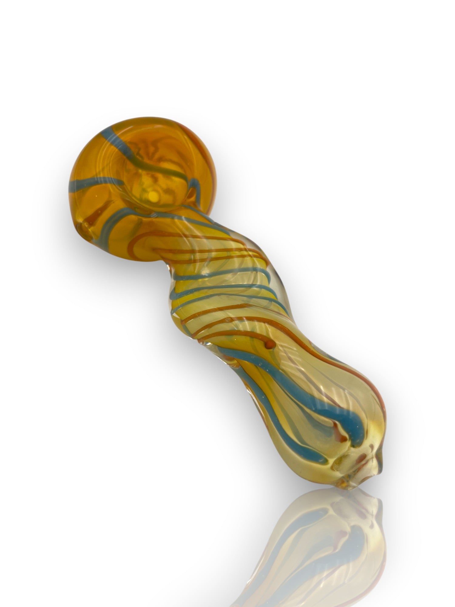 Image of 🔥 Pipa de Cristal Ambar – Vortex Pipe 🔥
🌀 Diseño retorcido, estilo psicodélico y funcionalidad práctica 🌀
