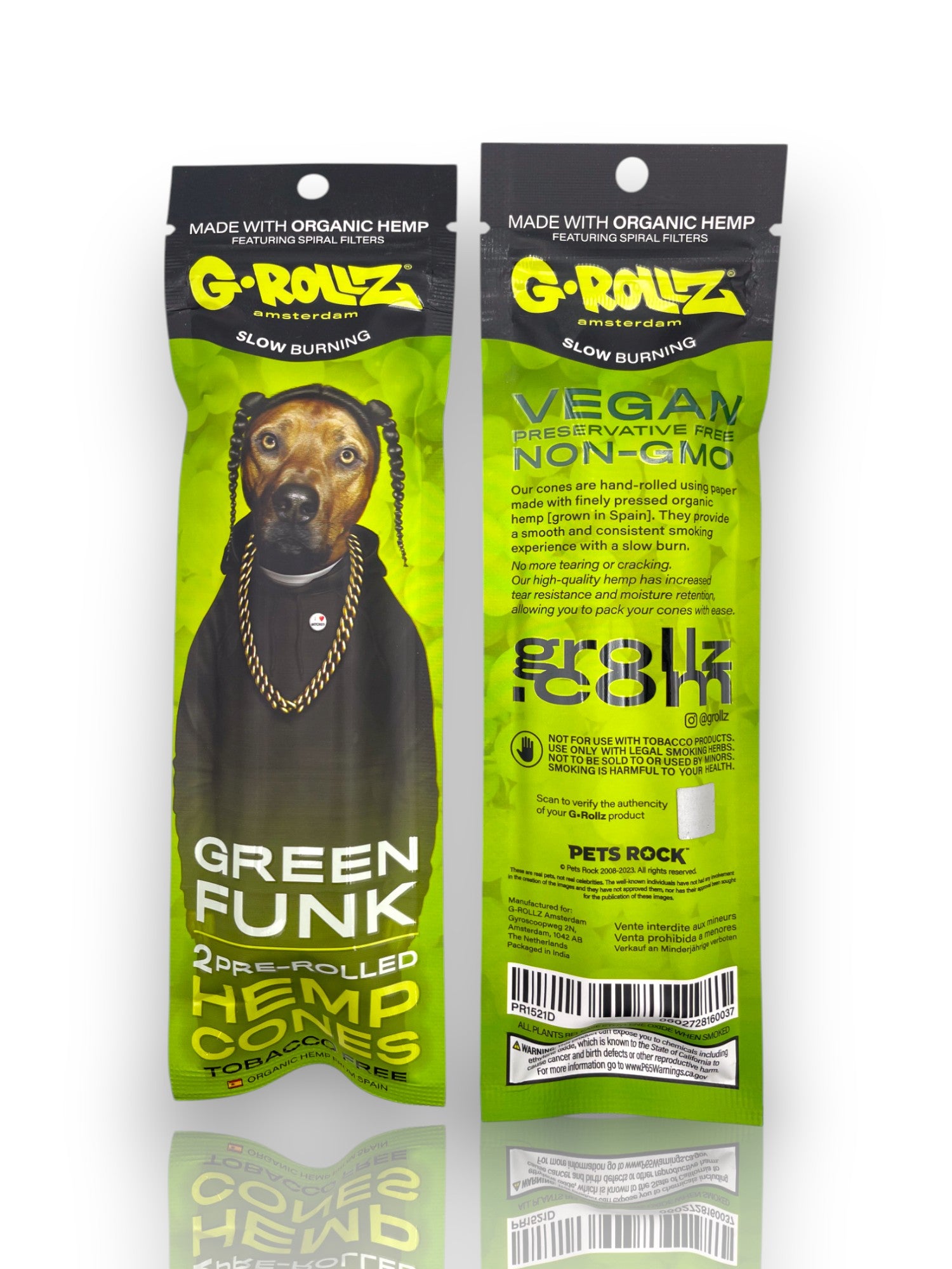 Image of 🔥 G-Rollz Conos Orgánicos – Edición Pets Rock & Art 🔥

🌿 Fuma con estilo, quema con conciencia 🌿
