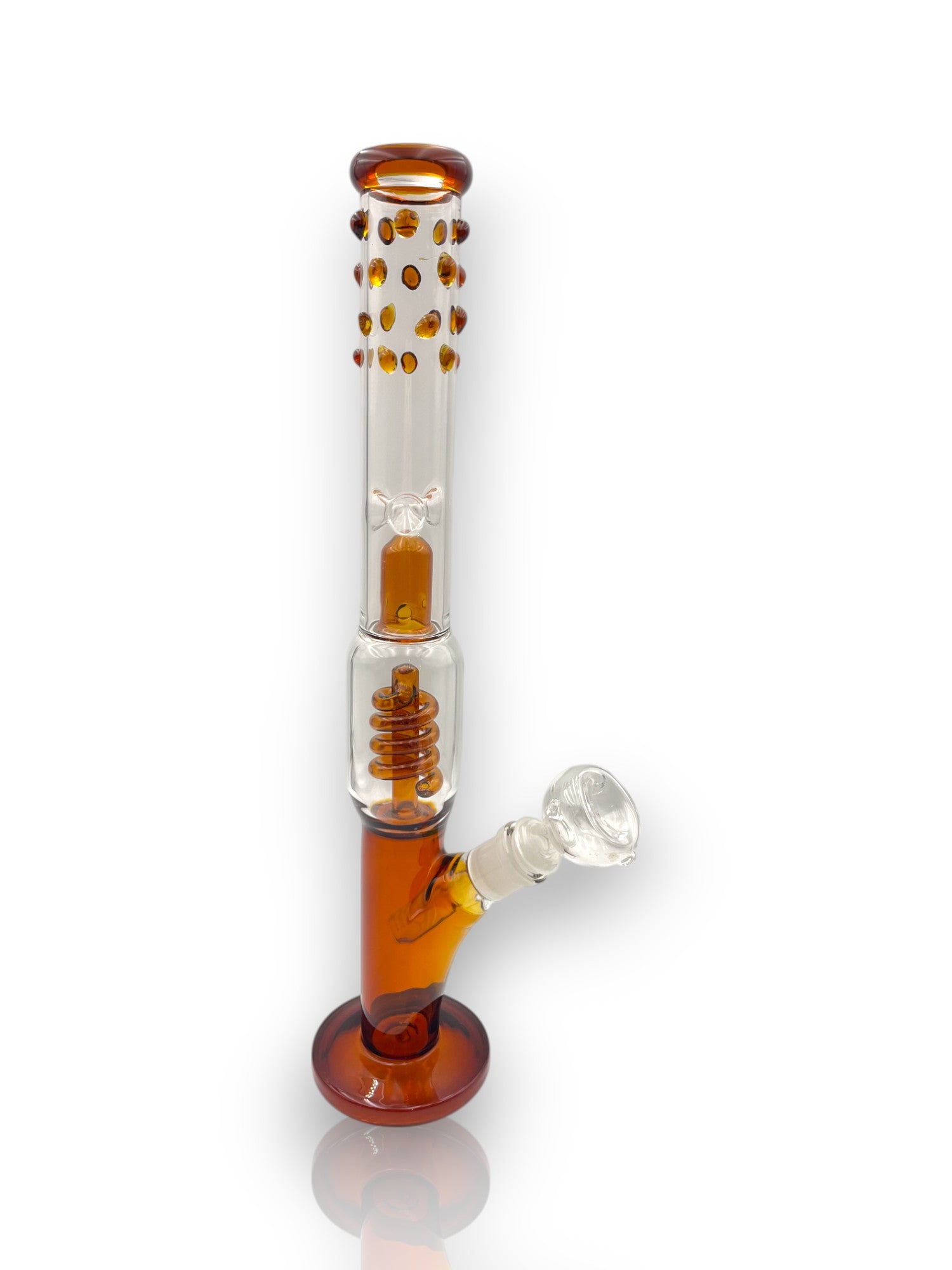🟤 Bong de Cristal – Amber Spiral Tower 🟤
💨 Diseño técnico, experiencia elevada 💨
